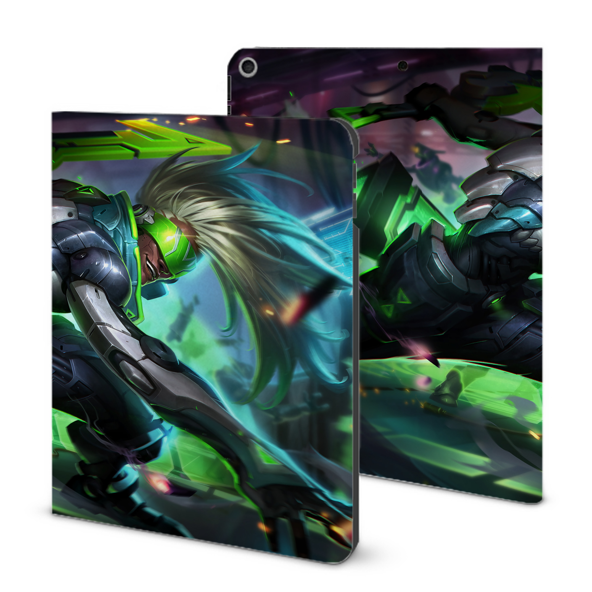 （画像用） リーグ・オブ・レジェンド League of Legends LOL IPad ケース ブック型 PUレザー TPU 耐衝撃 軽量 薄型 ペン収納なし 全面保護 IPad 各モデル対応